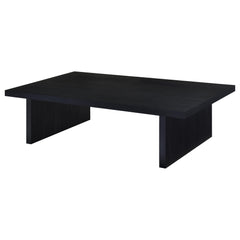 Max Black 2-piece Rectangular Coffee and End Table Set - Ornate Home