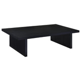Max Black Rectangular Engineered Laminate Coffee Table - Ornate Home