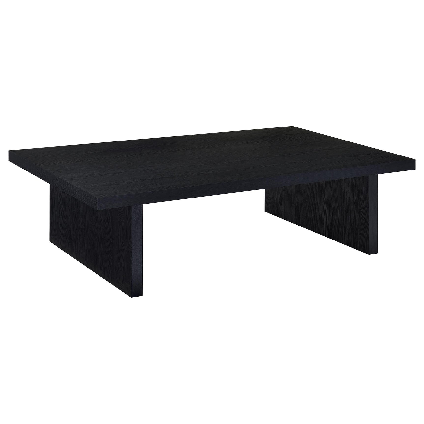 Max Black Rectangular Engineered Laminate Coffee Table - Ornate Home