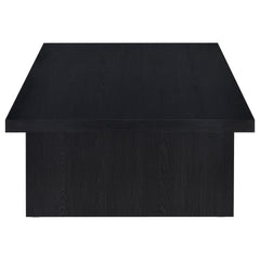 Max Black Rectangular Engineered Laminate Coffee Table - Ornate Home