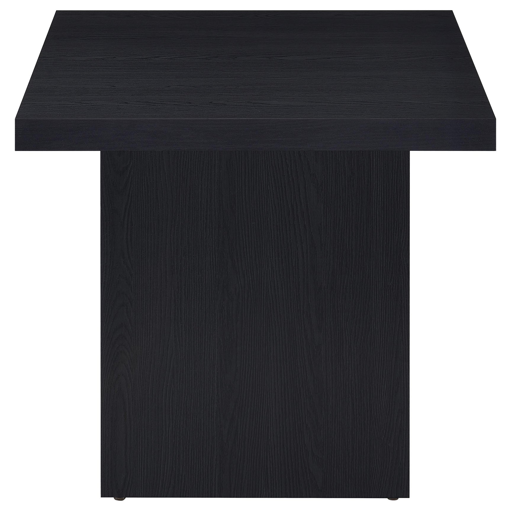 Max Black Square Engineered Laminate End Side Table - Ornate Home