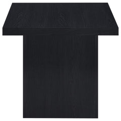 Max Black Square Engineered Laminate End Side Table - Ornate Home