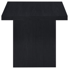 Max Black Square Engineered Laminate End Side Table - Ornate Home