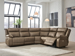 Max-Momentum Biscotti 5-Pc Power Reclining Sectional - Ornate Home
