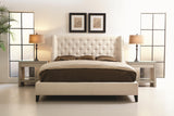 Maxime Espresso King Shelter Bed - Ornate Home