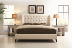Maxime Espresso Queen Shelter Bed - Ornate Home