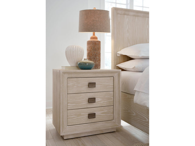 Maxime Three Drawer USB-Charging Nightstand in Ash - Ornate Home