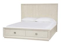 Maxime Two Drawer Footboard Full Storage Platform Bed In Ash - Ornate Home