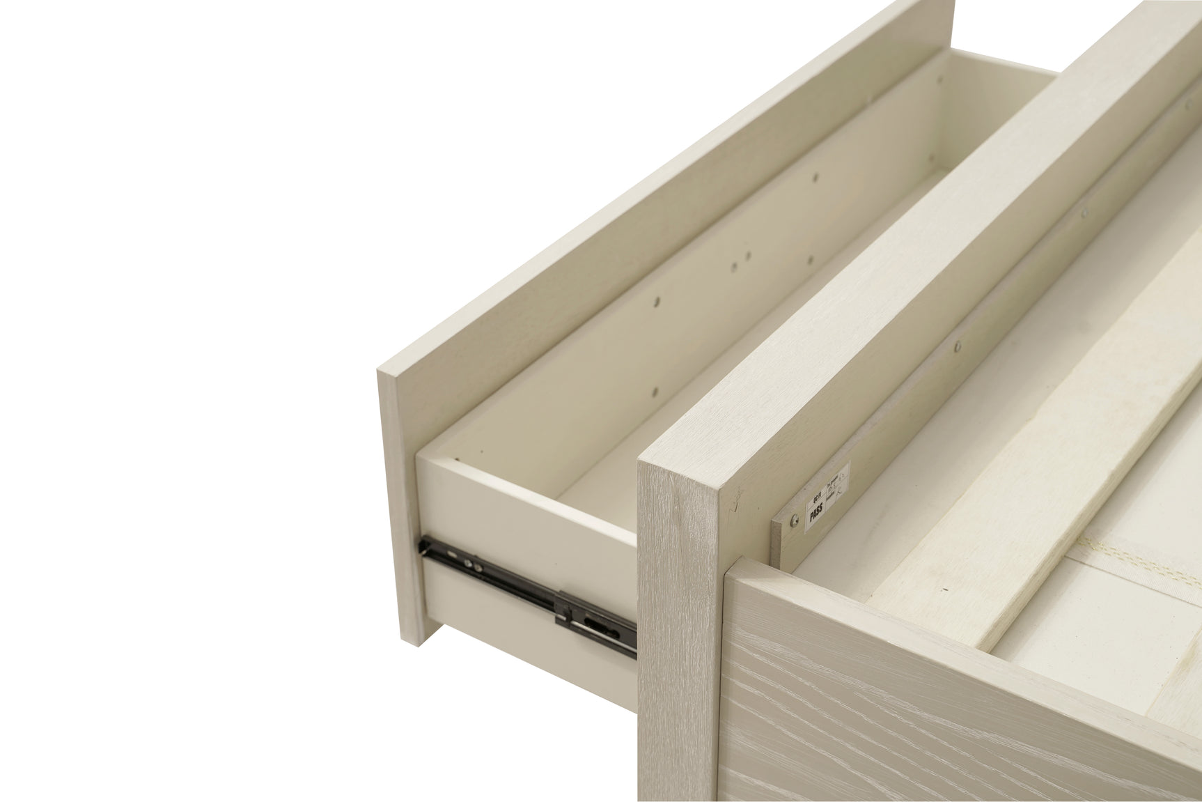 Maxime Two Drawer Footboard Full Storage Platform Bed In Ash - Ornate Home