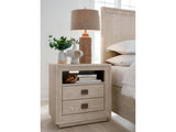 Maxime Two Drawer USB-Charging Nightstand in Ash - Ornate Home