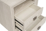 Maxime Two Drawer USB-Charging Nightstand in Ash - Ornate Home