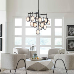Maxin Bronze 15 Light Large Chandelier - Ornate Home
