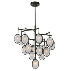 Maxin Bronze 15 Light Large Chandelier - Ornate Home