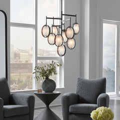 Maxin Dark Bronze 9 Light Chandelier - Ornate Home