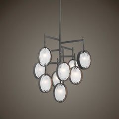 Maxin Dark Bronze 9 Light Chandelier - Ornate Home