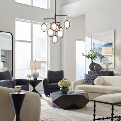 Maxin Dark Bronze 9 Light Chandelier - Ornate Home