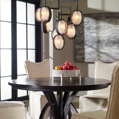 Maxin Dark Bronze 9 Light Chandelier - Ornate Home