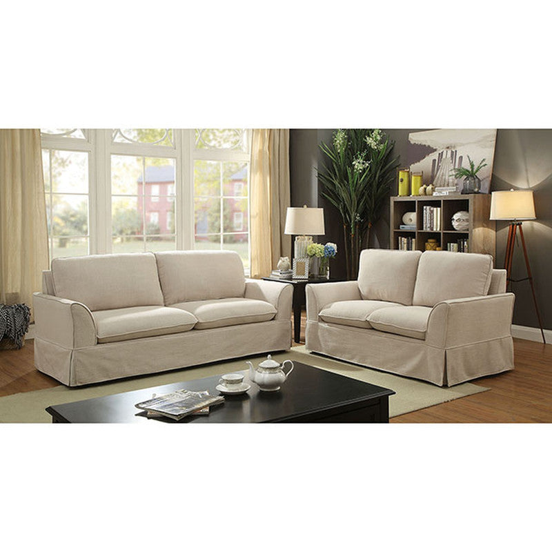 Maxine Beige Loveseat - Ornate Home