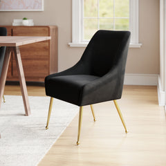 Maxine Black & Gold Dining Chair - Ornate Home
