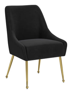 Maxine Black & Gold Dining Chair - Ornate Home