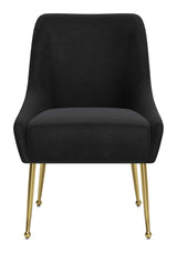 Maxine Black & Gold Dining Chair - Ornate Home