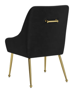 Maxine Black & Gold Dining Chair - Ornate Home