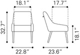 Maxine Black & Gold Dining Chair - Ornate Home
