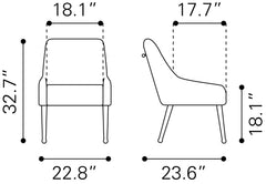 Maxine Black & Gold Dining Chair - Ornate Home