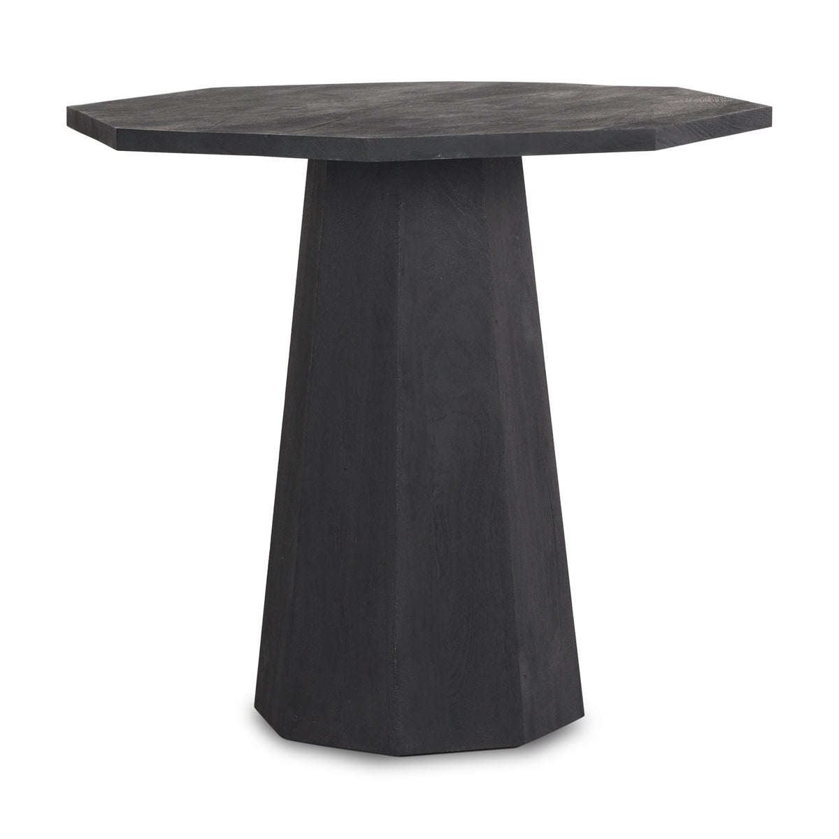 Maxine Black Hexagonal Wood Foyer Table - Ornate Home