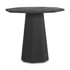 Maxine Black Hexagonal Wood Foyer Table - Ornate Home