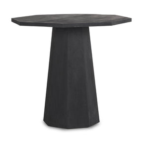 Maxine Black Hexagonal Wood Foyer Table - Ornate Home