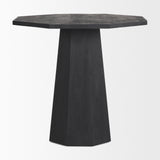 Maxine Black Hexagonal Wood Foyer Table - Ornate Home