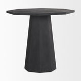 Maxine Black Hexagonal Wood Foyer Table - Ornate Home
