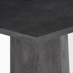 Maxine Black Hexagonal Wood Foyer Table - Ornate Home