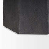 Maxine Black Hexagonal Wood Foyer Table - Ornate Home