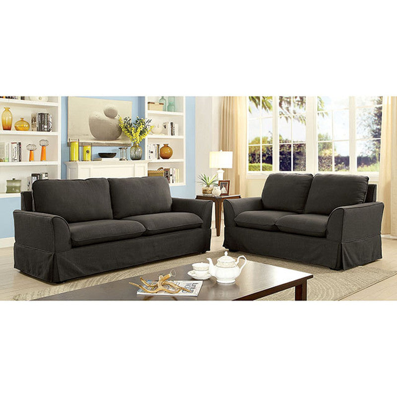 Maxine Gray Loveseat - Ornate Home