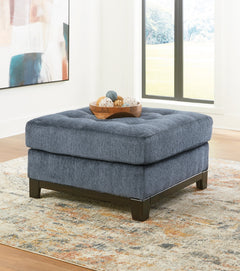 Maxon Navy Place Oversized Chair and Ottoman - Ornate Home