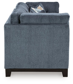 Maxon Place Navy 3-Piece Sectional and Ottoman - Ornate Home