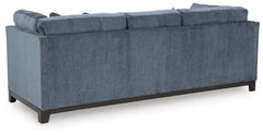 Maxon Place Navy 3-Piece Sectional and Ottoman - Ornate Home