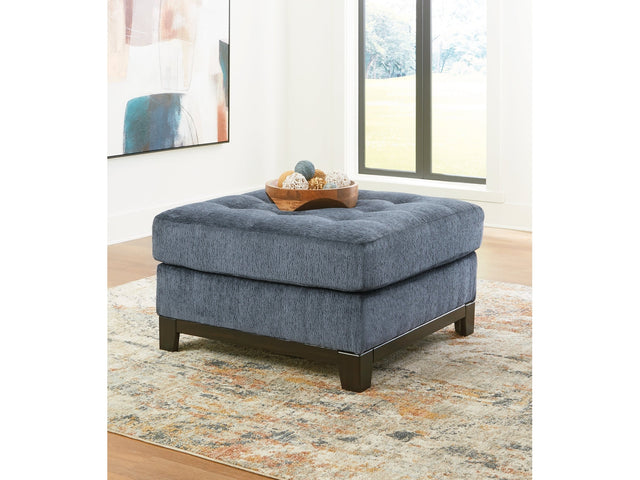 Maxon Place Navy Oversized Accent Ottoman (Online Special Price) - Ornate Home