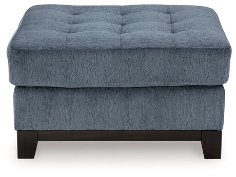 Maxon Place Navy Oversized Accent Ottoman - Ornate Home