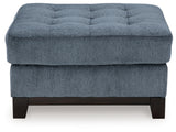 Maxon Place Navy Sofa and Oversized Accent Ottoman (Online Special Price) - Ornate Home
