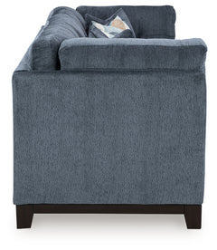 Maxon Place Navy Sofa and Oversized Accent Ottoman - Ornate Home