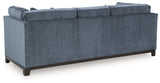 Maxon Place Navy Sofa and Oversized Accent Ottoman - Ornate Home