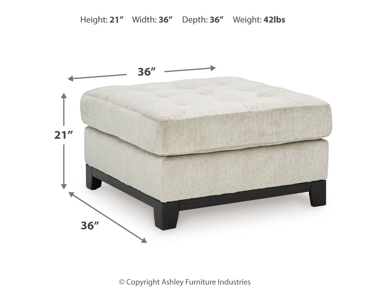 Maxon Place Oversized Chair and Ottoman - Ornate Home