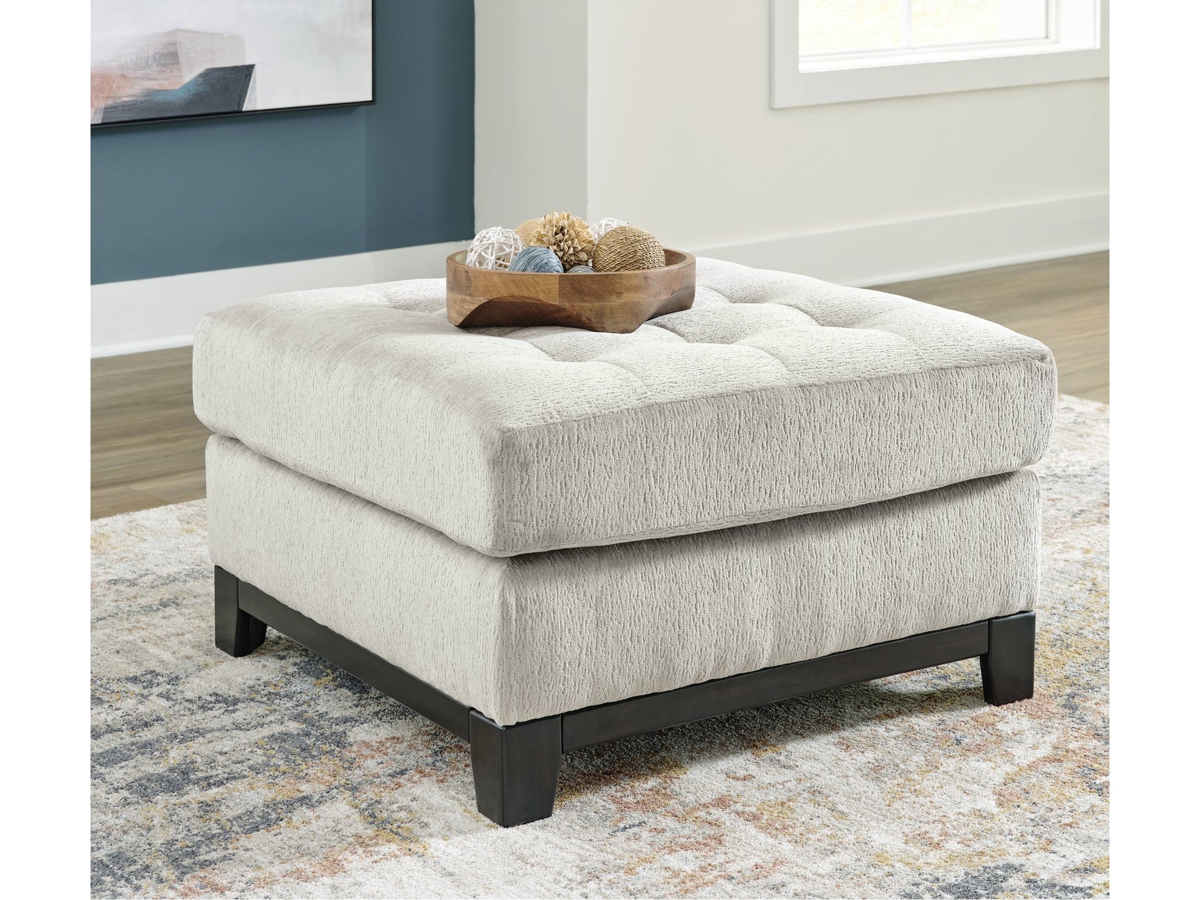 Maxon Place Stone Oversized Accent Ottoman - Ornate Home