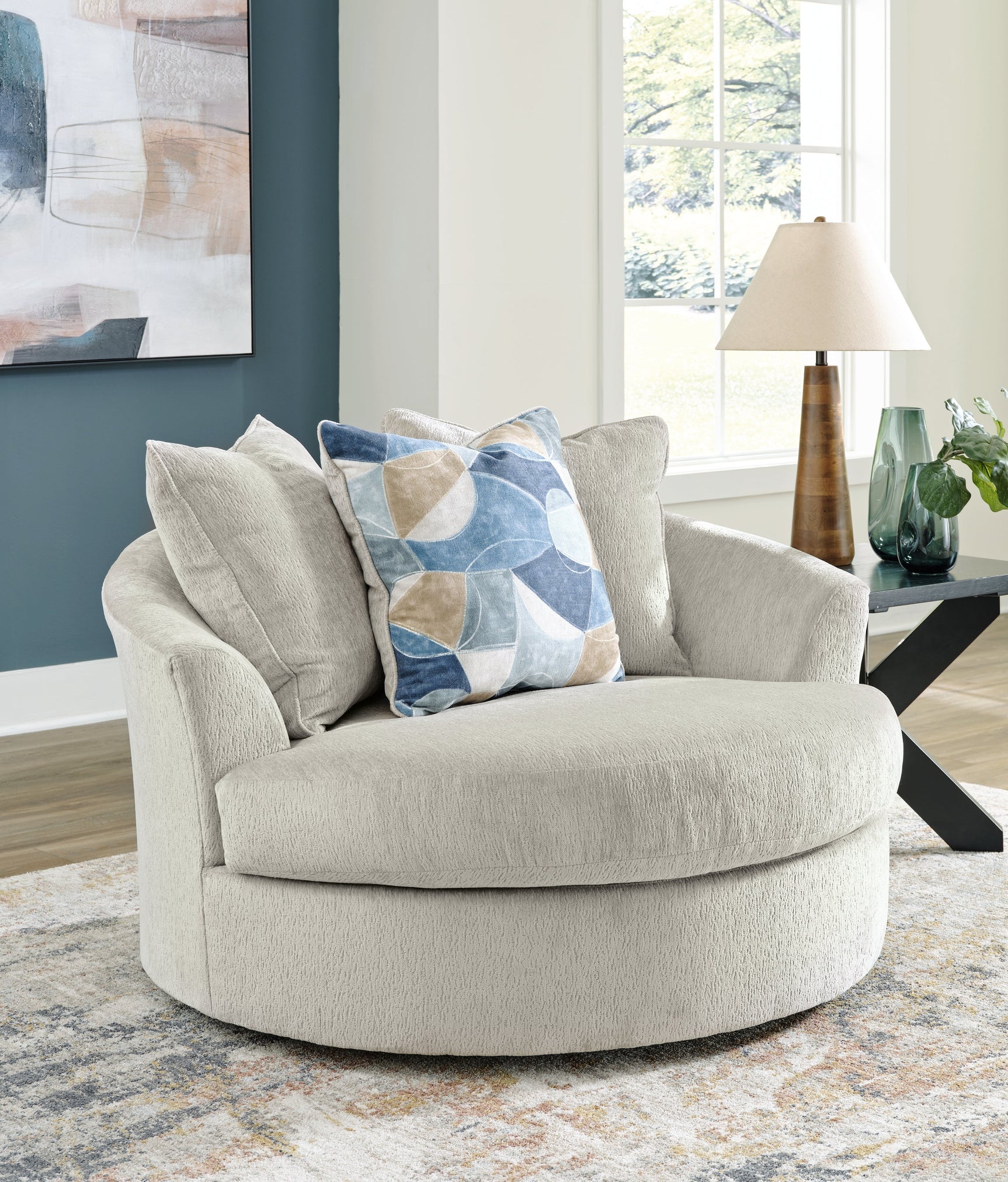 Maxon Stone Place Oversized Chair and Ottoman - Ornate Home