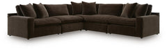 Maxton Heights Bittersweet 5-Piece Sectional - Ornate Home