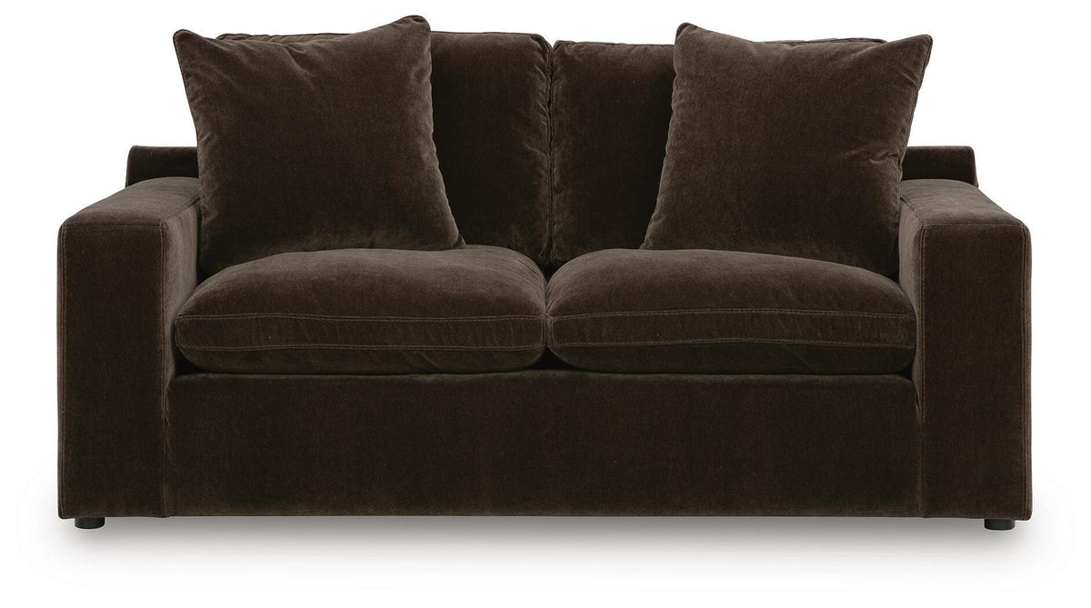 Maxton Heights Bittersweet Sofa and Loveseat - Ornate Home