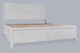 Maxton Ivory 4-Piece King Panel Bedroom Set - Ornate Home